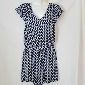 Rose & Olive Floral Sheer Romper Zip Back XSmall